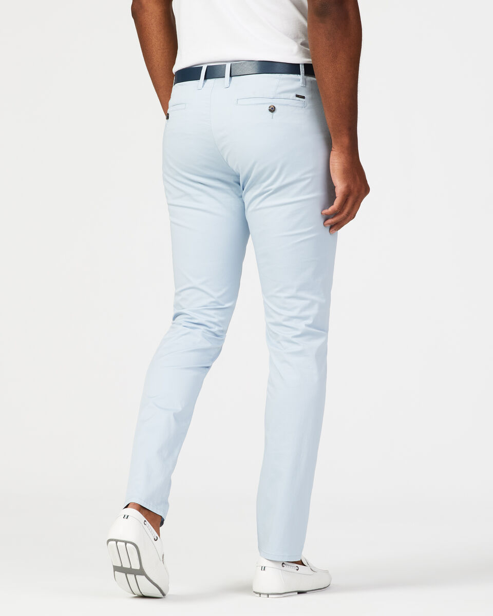 Slim Stretch Cotton Chino, Light Blue, hi-res